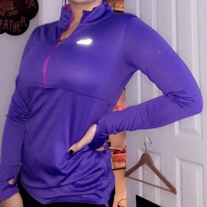 Purple running shirt